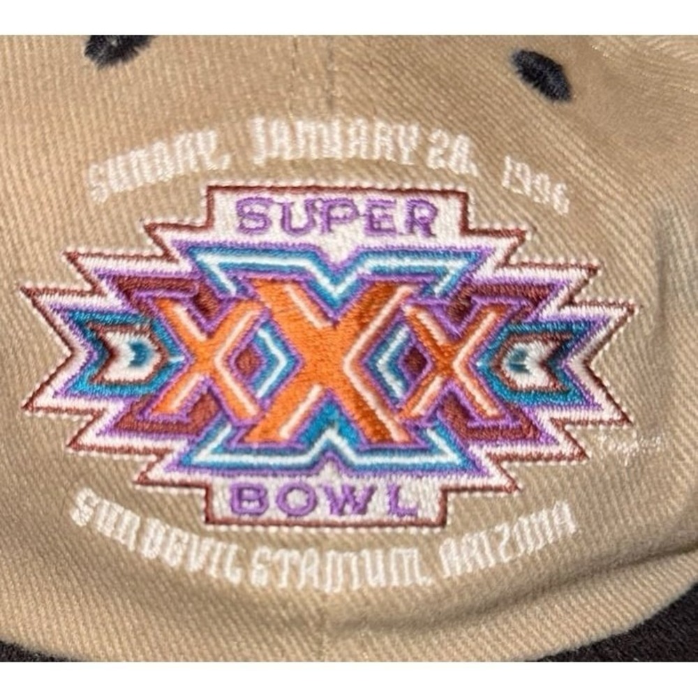 Vintage 1996 Super Bowl XXX Embroidery Adjustable Miller Beer Hat Cap‎ No Flaws - Picture 2 of 8